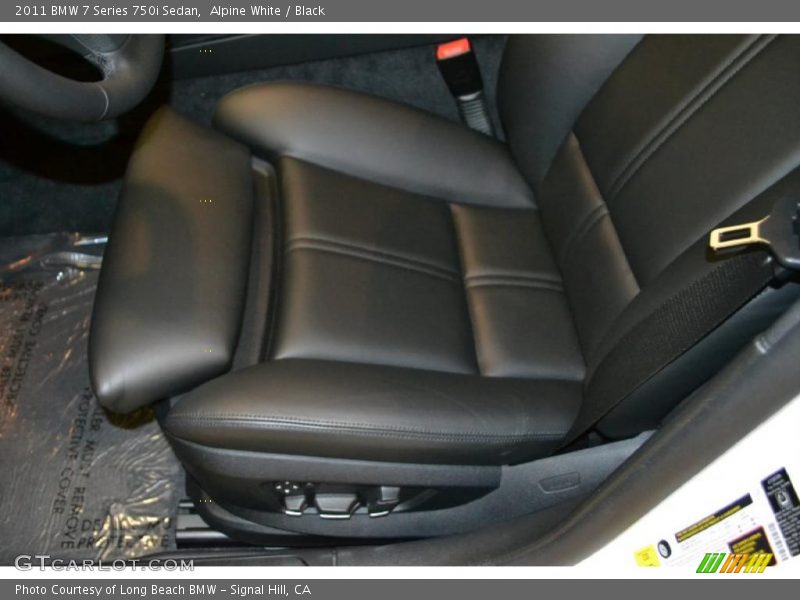 Alpine White / Black 2011 BMW 7 Series 750i Sedan