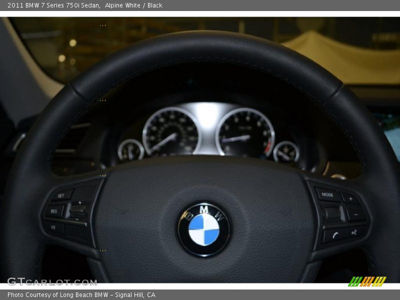 Alpine White / Black 2011 BMW 7 Series 750i Sedan