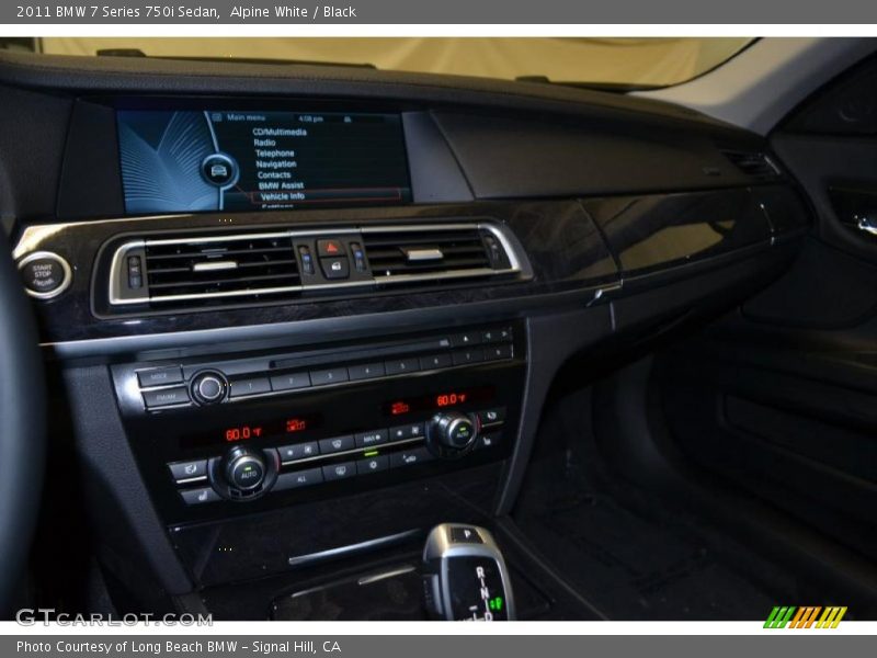 Alpine White / Black 2011 BMW 7 Series 750i Sedan