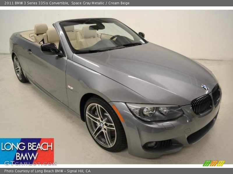 Space Gray Metallic / Cream Beige 2011 BMW 3 Series 335is Convertible