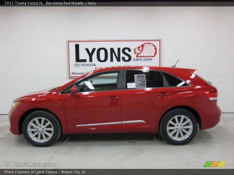 Barcelona Red Metallic / Ivory 2011 Toyota Venza I4