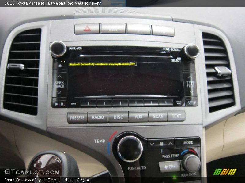 Barcelona Red Metallic / Ivory 2011 Toyota Venza I4