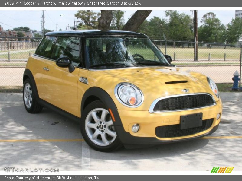Mellow Yellow / Checkered Carbon Black/Black 2009 Mini Cooper S Hardtop