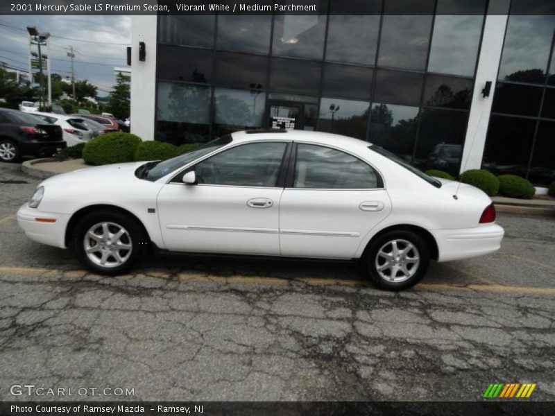 Vibrant White / Medium Parchment 2001 Mercury Sable LS Premium Sedan