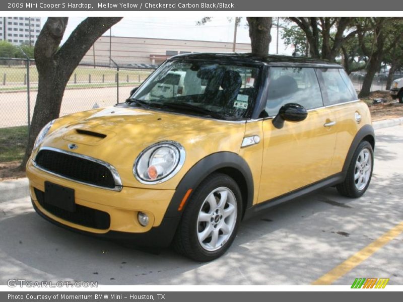 Mellow Yellow / Checkered Carbon Black/Black 2009 Mini Cooper S Hardtop