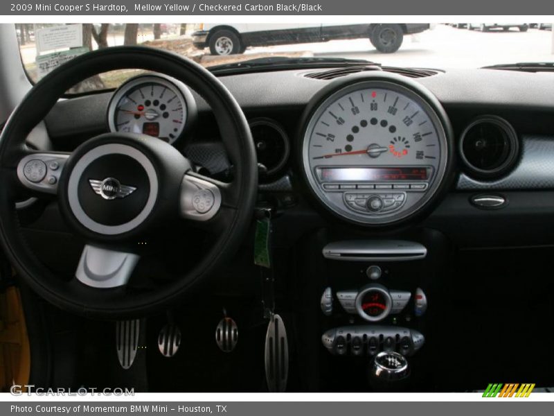 Mellow Yellow / Checkered Carbon Black/Black 2009 Mini Cooper S Hardtop