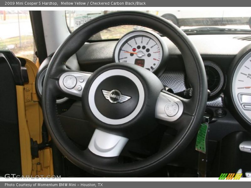 Mellow Yellow / Checkered Carbon Black/Black 2009 Mini Cooper S Hardtop