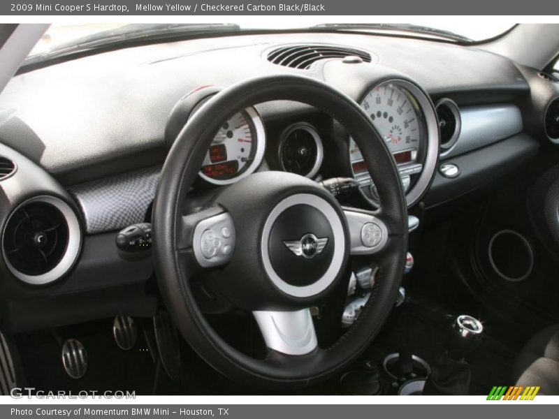 Mellow Yellow / Checkered Carbon Black/Black 2009 Mini Cooper S Hardtop
