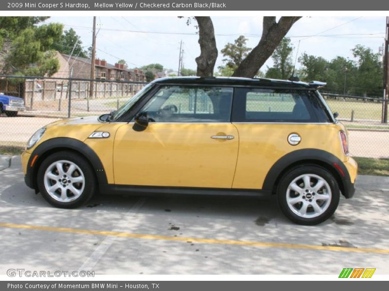 Mellow Yellow / Checkered Carbon Black/Black 2009 Mini Cooper S Hardtop