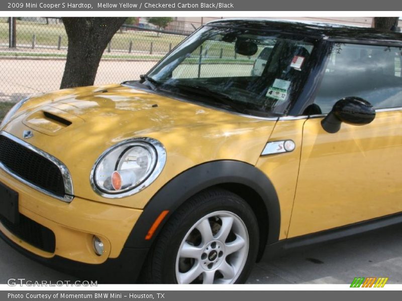 Mellow Yellow / Checkered Carbon Black/Black 2009 Mini Cooper S Hardtop