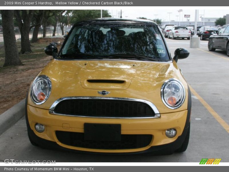 Mellow Yellow / Checkered Carbon Black/Black 2009 Mini Cooper S Hardtop