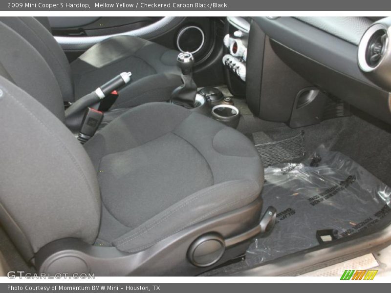 Mellow Yellow / Checkered Carbon Black/Black 2009 Mini Cooper S Hardtop