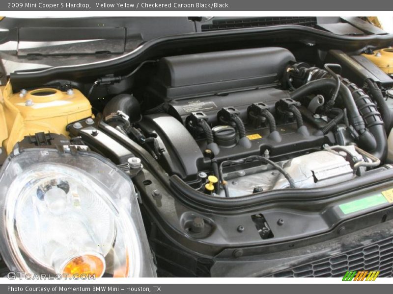 Mellow Yellow / Checkered Carbon Black/Black 2009 Mini Cooper S Hardtop