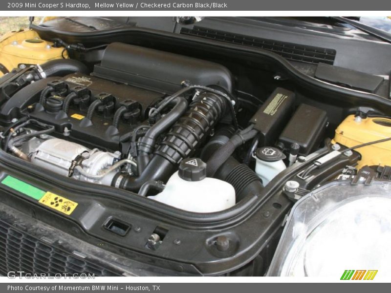 Mellow Yellow / Checkered Carbon Black/Black 2009 Mini Cooper S Hardtop