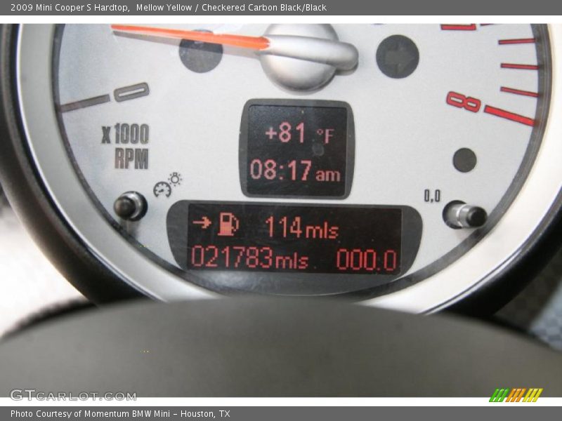 Mellow Yellow / Checkered Carbon Black/Black 2009 Mini Cooper S Hardtop