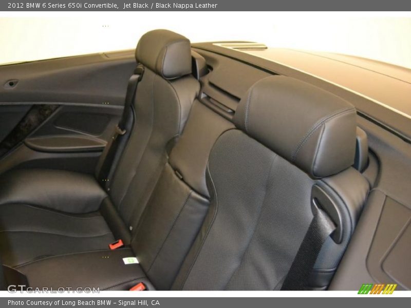  2012 6 Series 650i Convertible Black Nappa Leather Interior