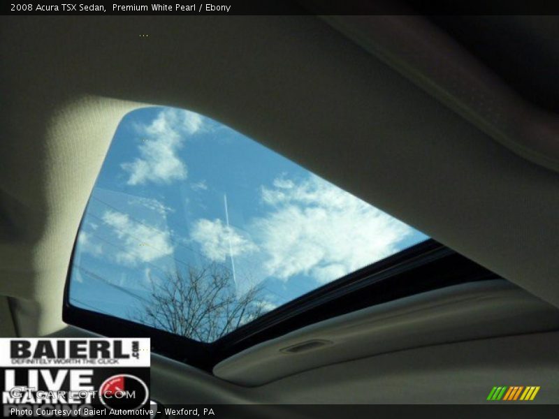 Premium White Pearl / Ebony 2008 Acura TSX Sedan