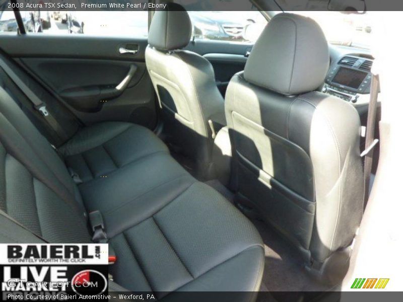 Premium White Pearl / Ebony 2008 Acura TSX Sedan