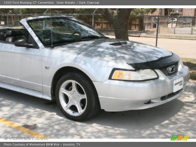 Silver Metallic / Dark Charcoal 2000 Ford Mustang GT Convertible