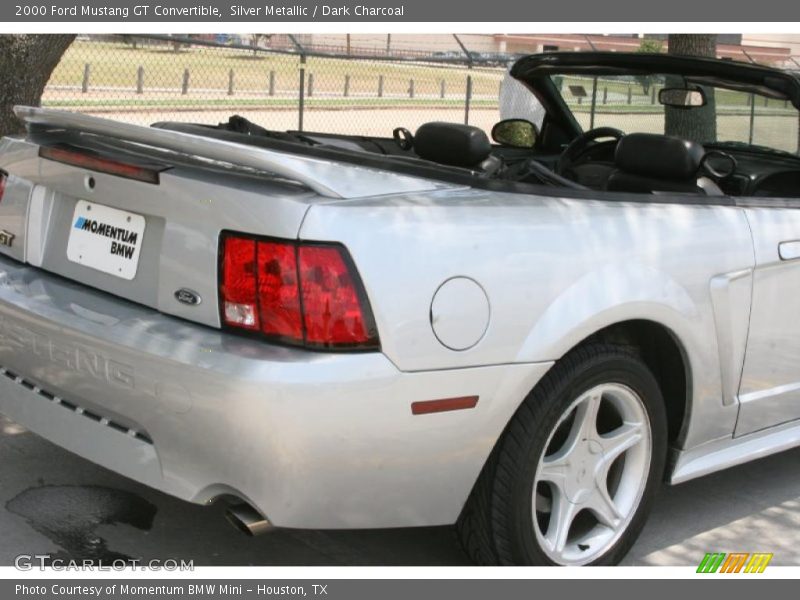 Silver Metallic / Dark Charcoal 2000 Ford Mustang GT Convertible