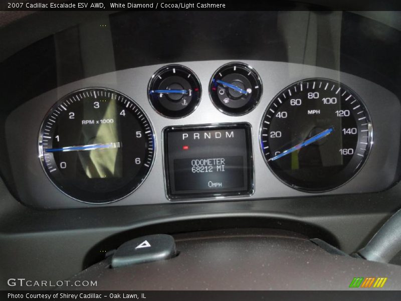 White Diamond / Cocoa/Light Cashmere 2007 Cadillac Escalade ESV AWD