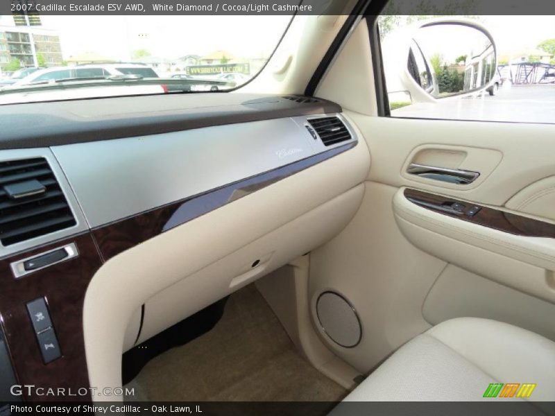White Diamond / Cocoa/Light Cashmere 2007 Cadillac Escalade ESV AWD