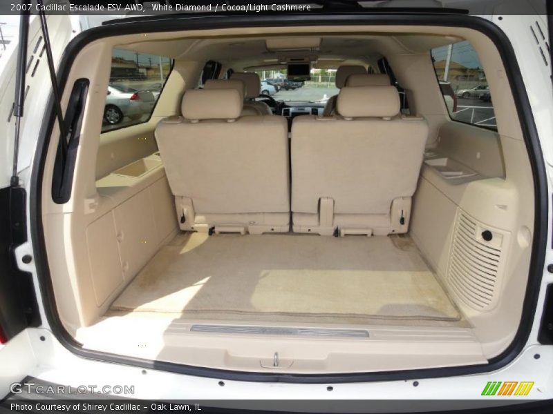 White Diamond / Cocoa/Light Cashmere 2007 Cadillac Escalade ESV AWD