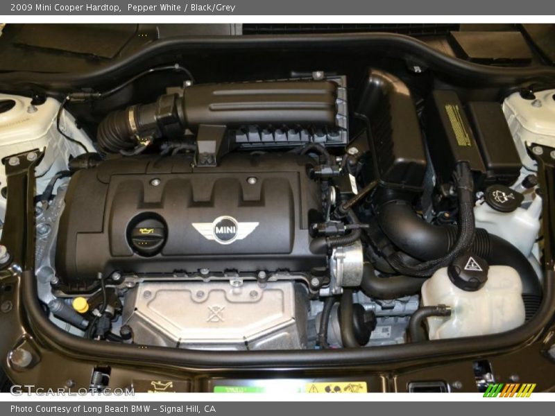 Pepper White / Black/Grey 2009 Mini Cooper Hardtop