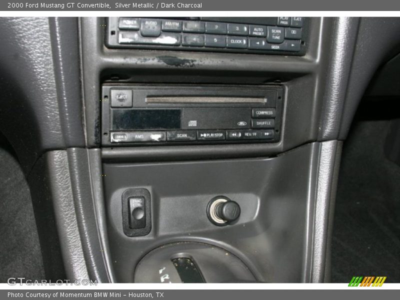 Silver Metallic / Dark Charcoal 2000 Ford Mustang GT Convertible