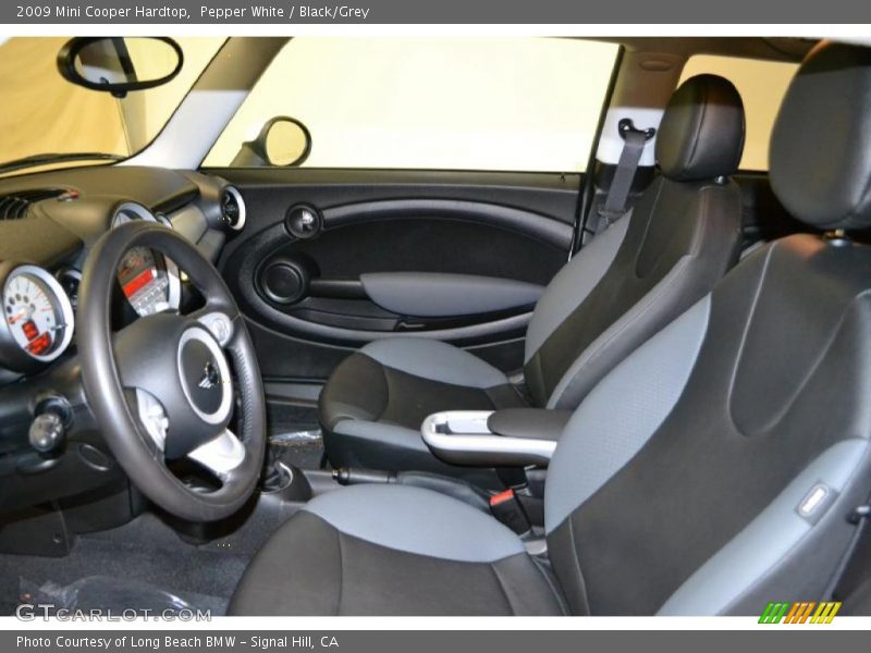 Pepper White / Black/Grey 2009 Mini Cooper Hardtop