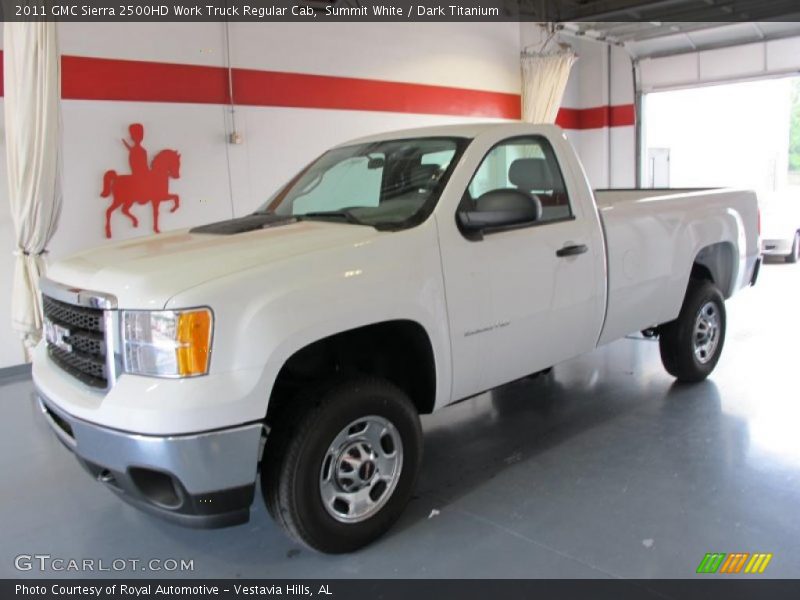 Summit White / Dark Titanium 2011 GMC Sierra 2500HD Work Truck Regular Cab