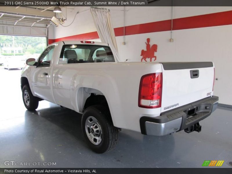 Summit White / Dark Titanium 2011 GMC Sierra 2500HD Work Truck Regular Cab