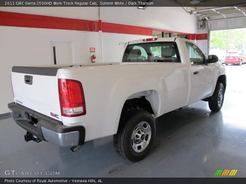 Summit White / Dark Titanium 2011 GMC Sierra 2500HD Work Truck Regular Cab