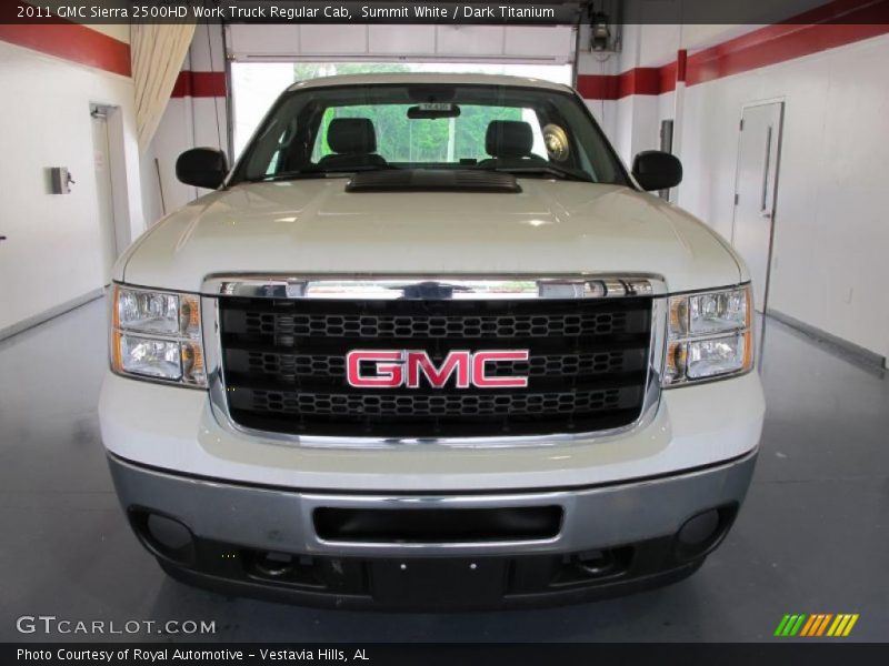 Summit White / Dark Titanium 2011 GMC Sierra 2500HD Work Truck Regular Cab