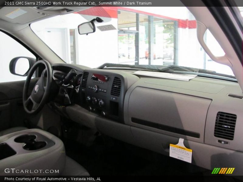 Summit White / Dark Titanium 2011 GMC Sierra 2500HD Work Truck Regular Cab