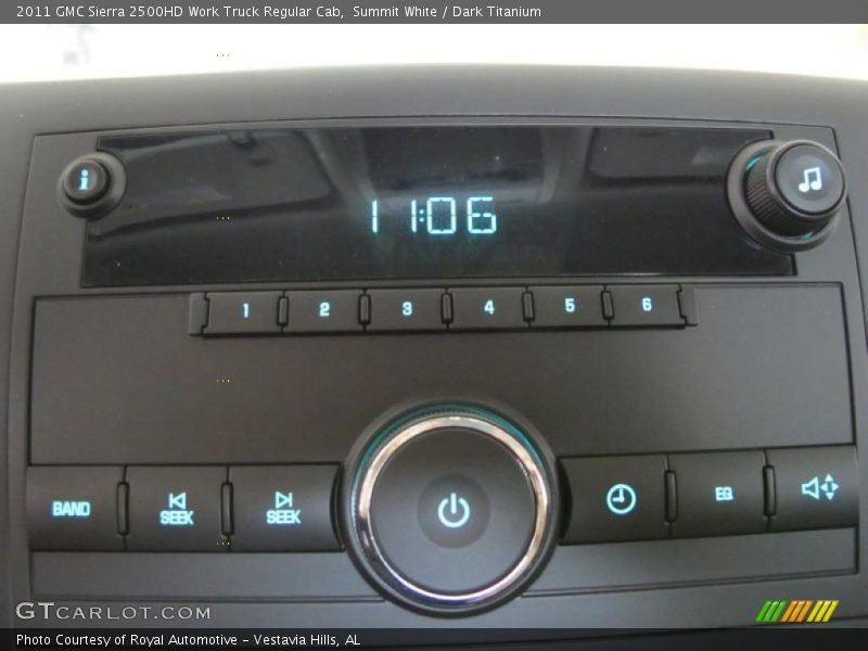 Summit White / Dark Titanium 2011 GMC Sierra 2500HD Work Truck Regular Cab