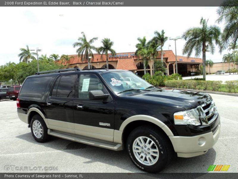 Black / Charcoal Black/Camel 2008 Ford Expedition EL Eddie Bauer