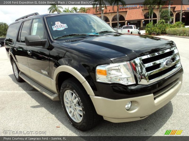 Black / Charcoal Black/Camel 2008 Ford Expedition EL Eddie Bauer
