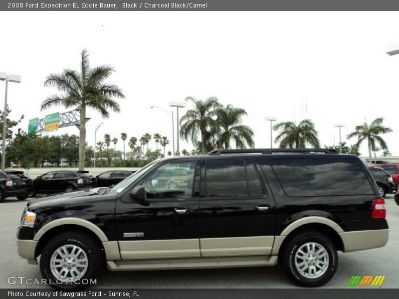 Black / Charcoal Black/Camel 2008 Ford Expedition EL Eddie Bauer