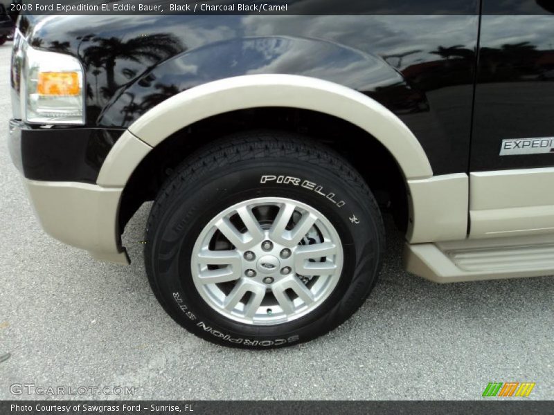 Black / Charcoal Black/Camel 2008 Ford Expedition EL Eddie Bauer