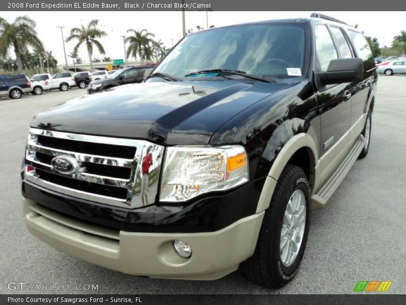 Black / Charcoal Black/Camel 2008 Ford Expedition EL Eddie Bauer