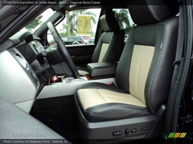  2008 Expedition EL Eddie Bauer Charcoal Black/Camel Interior
