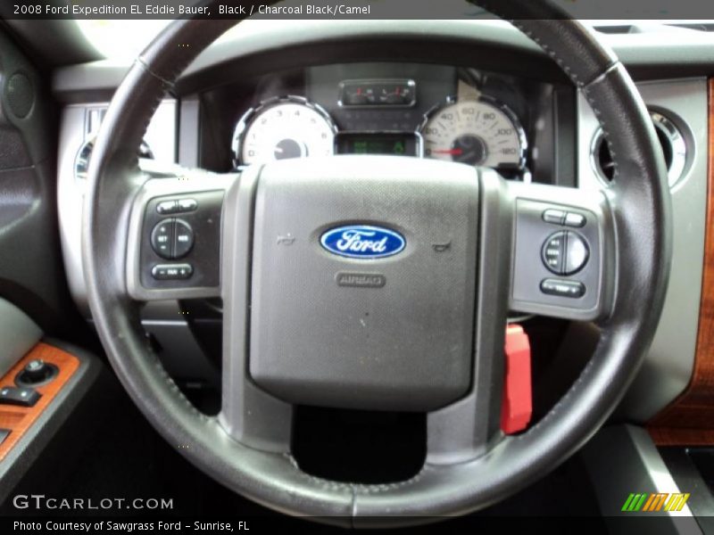 Black / Charcoal Black/Camel 2008 Ford Expedition EL Eddie Bauer