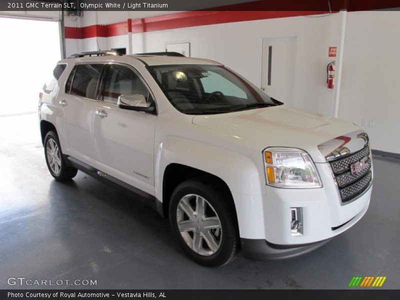 Olympic White / Light Titanium 2011 GMC Terrain SLT