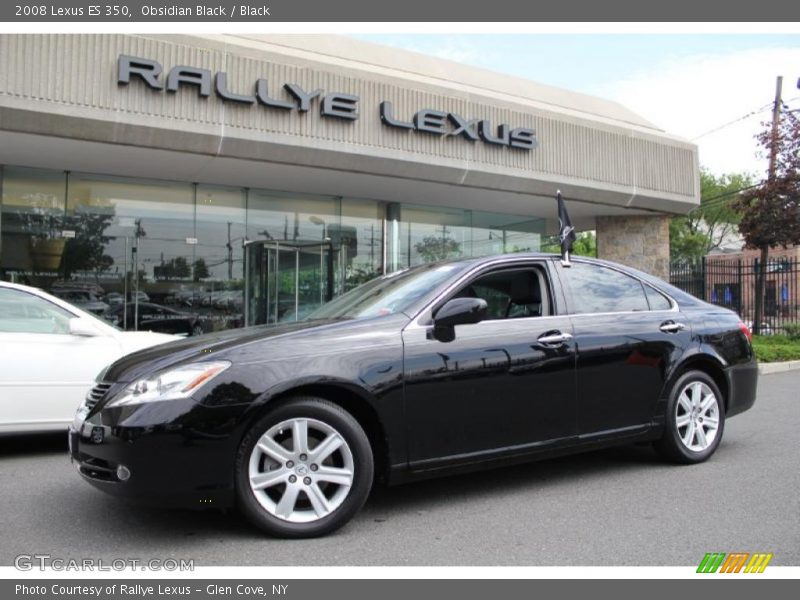 Obsidian Black / Black 2008 Lexus ES 350