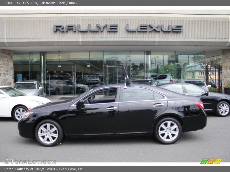 Obsidian Black / Black 2008 Lexus ES 350