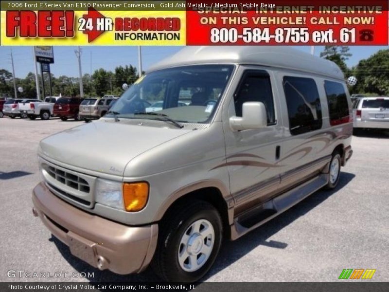 Gold Ash Metallic / Medium Pebble Beige 2006 Ford E Series Van E150 Passenger Conversion