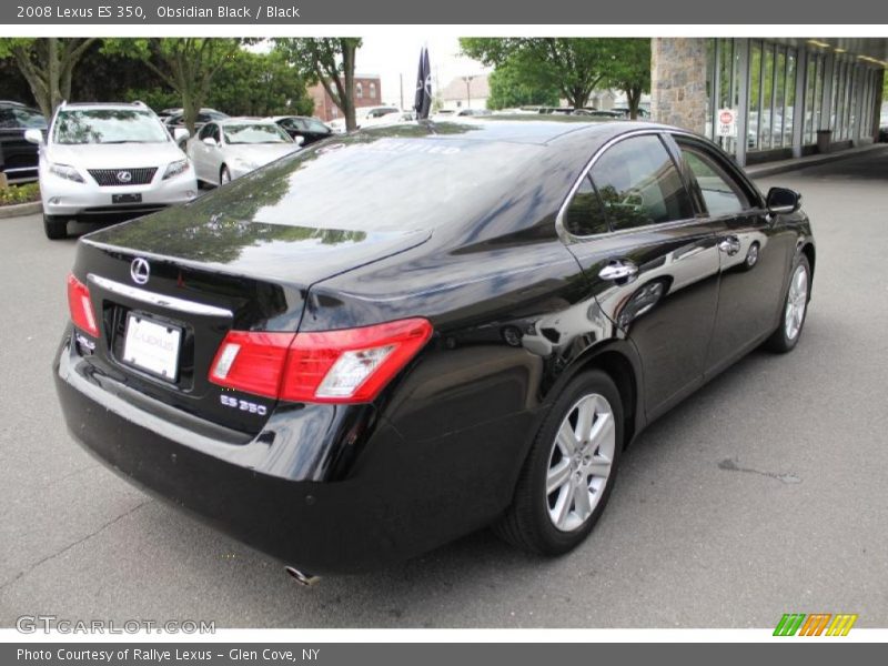 Obsidian Black / Black 2008 Lexus ES 350