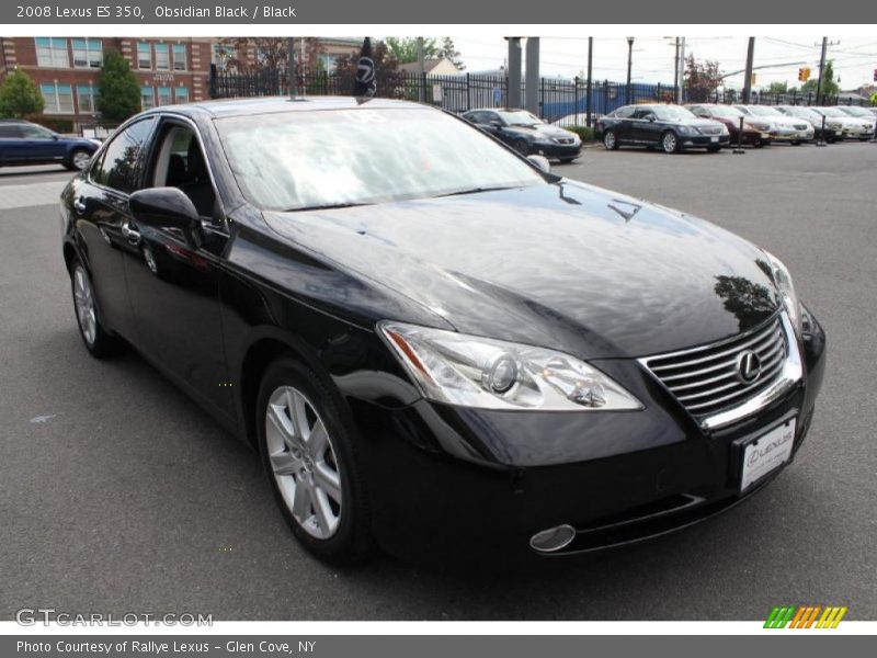 Obsidian Black / Black 2008 Lexus ES 350