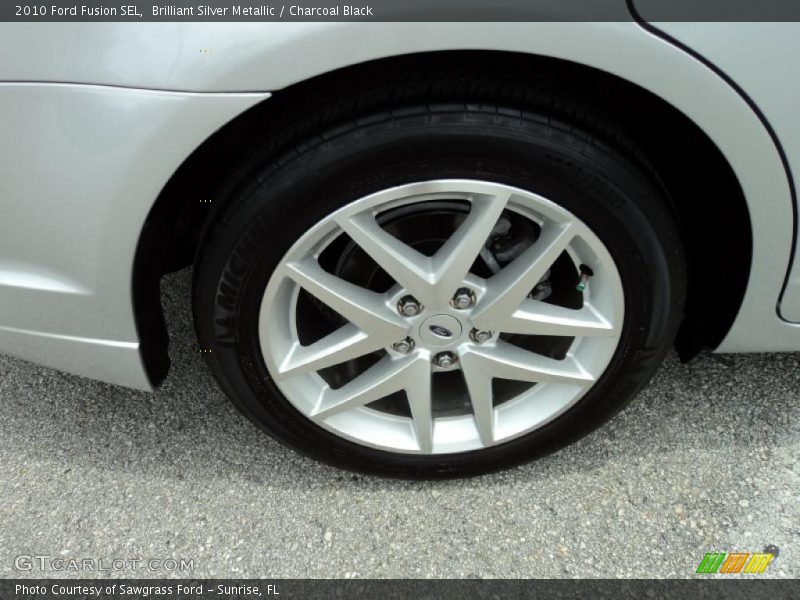 Brilliant Silver Metallic / Charcoal Black 2010 Ford Fusion SEL